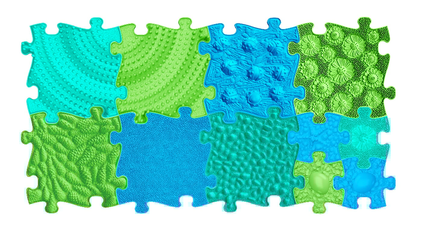 Set of Orthopedic Mats - Ocean-Like