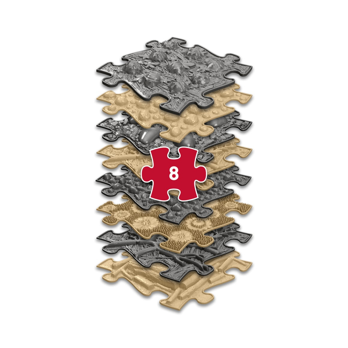 Set of Orthopedic Mats - Natural