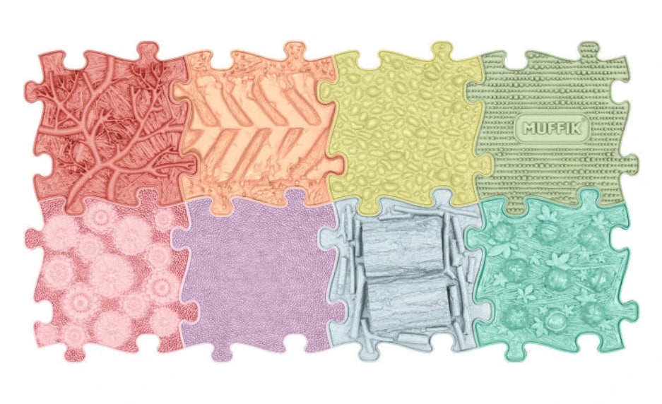 Set of Orthopedic Mats - Rainbow Pastel