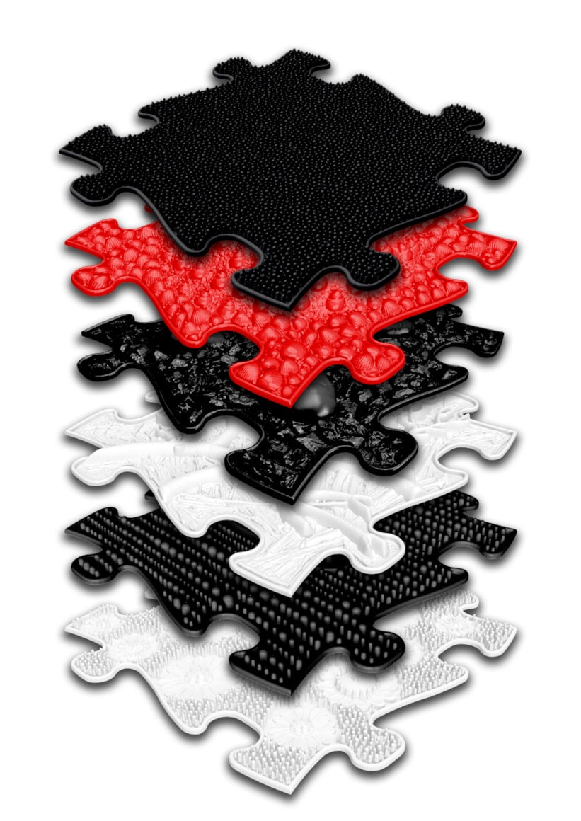 Set of Orthopedic Mats - Baby B&W