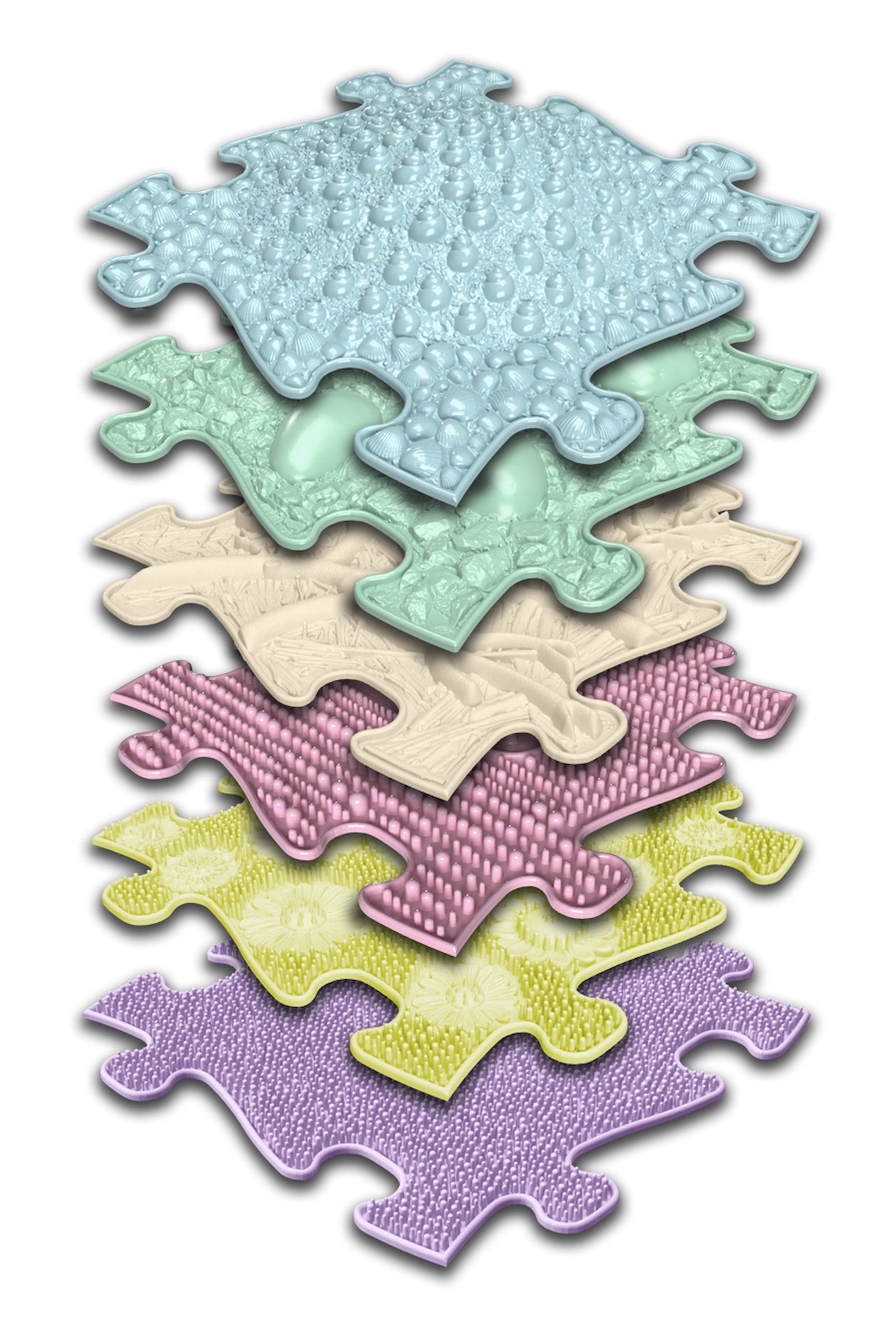 Set of Orthopedic Mats - Baby Pastel