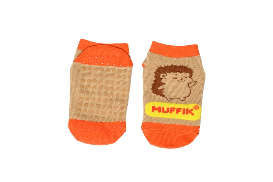 MUFFIK Cotton Socks Non-Slip - Beige